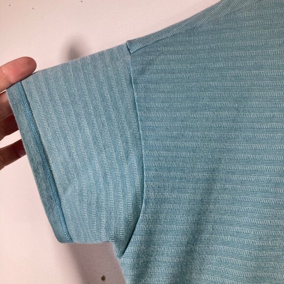 Womens The North Face Short Sleeve Emerine Top Teal M - Picture 4 of 7